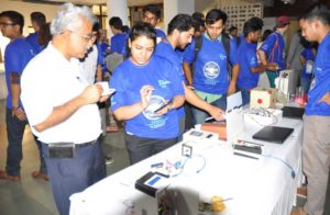 prof . Bala interacting with a participant on her teams product