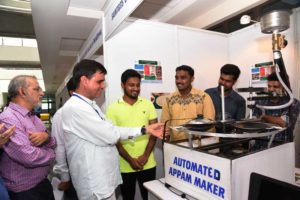 Automatic Appam Maker is inspected by Prof. Puniya Vice Chairman of AICTE